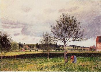Camille Pissarro : Eragny Landscape, Le Pre